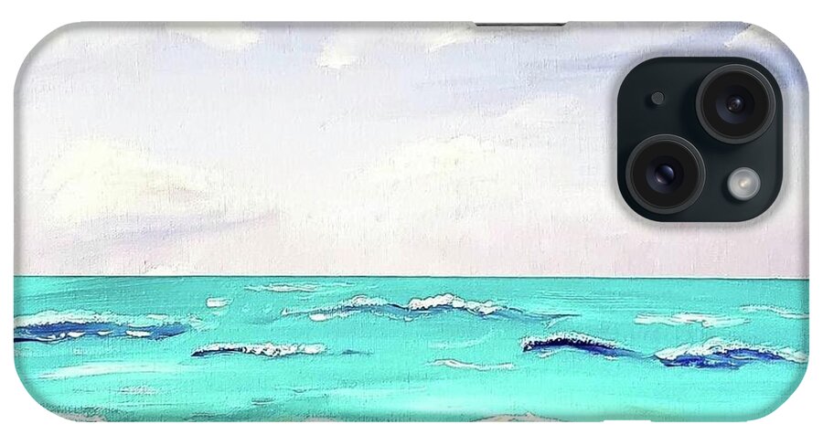  iPhone Case featuring the painting Beach by Amy Kuenzie