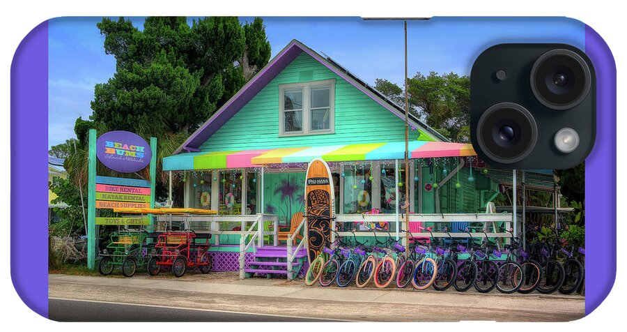 Anna Maria Island iPhone Case featuring the photograph Beach Bums Bikes by ARTtography by David Bruce Kawchak