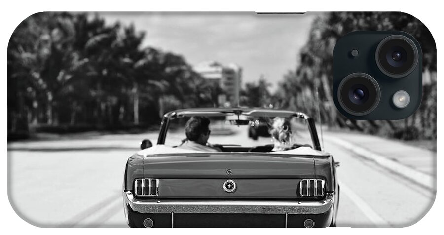 Mustang iPhone Case featuring the photograph Beach Road - 1965 Mustang by Laura Fasulo