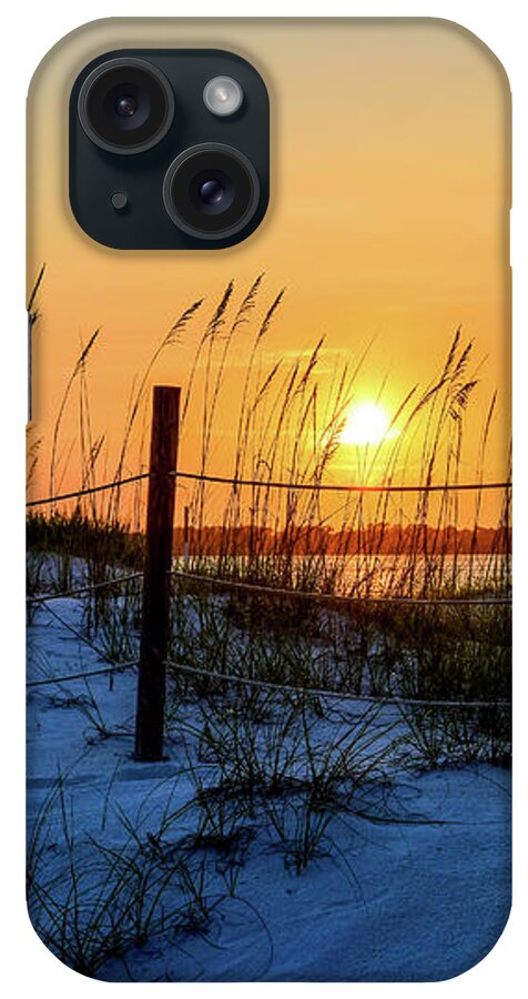 Sun iPhone Case featuring the photograph Beach Sand Dunes Sunset, Perdido Key, Florida by Beachtown Views