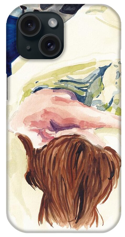 Woman iPhone Case featuring the painting Beauty Sleep by George Cret