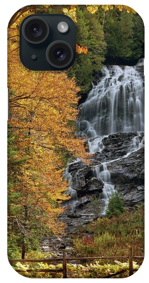 Fall iPhone Case featuring the photograph Beaver Brook Falls - Colebrook, NH October 2012 by John Rowe