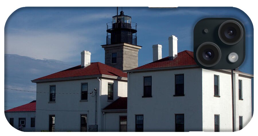 Lighthouse iPhone Case featuring the photograph Beavertail Lighthouse by Jim Feldman