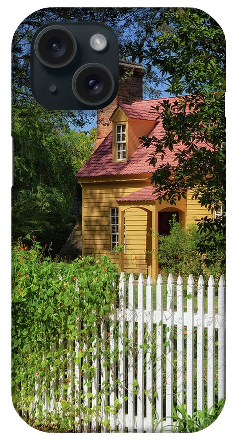 Colonial Williamsburg iPhone Case featuring the photograph Behind The White Picket Fence by Lois Bryan