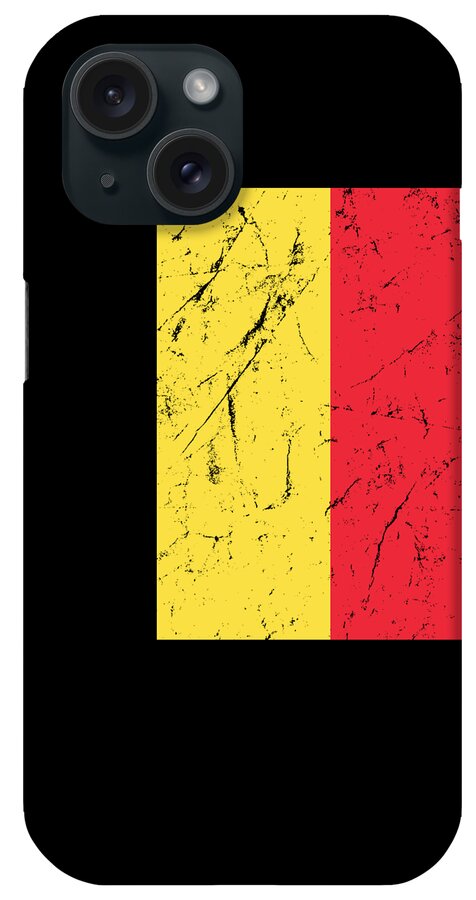 Funny iPhone Case featuring the digital art Belgium Flag by Flippin Sweet Gear