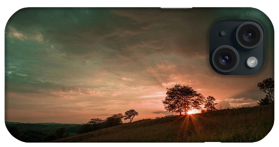 Trexler iPhone Case featuring the photograph Below the Horizon Magenta Teal by Jason Fink