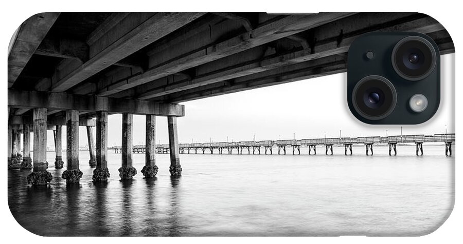 Bridge iPhone Case featuring the photograph Beneath the Newport River High Rise Bridge by Bob Decker
