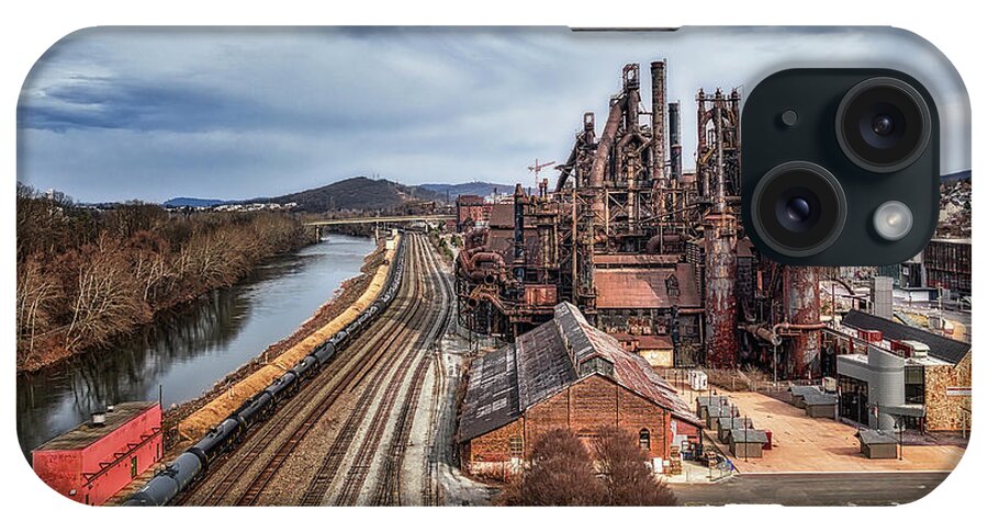 Bethlehem iPhone Case featuring the photograph Bethlehem Steel PA Aerial II by Susan Candelario