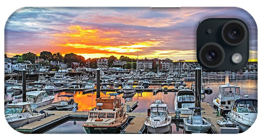 Beverly iPhone Case featuring the photograph Beverly MA Sunrise over Beverly Harbor North Shore MA by Toby McGuire