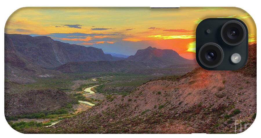 Big Bend iPhone Case featuring the photograph Big Bend - The Road to Presidio by Michael Tidwell