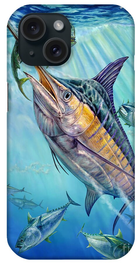 Big Blue Marlin Hunting iPhone Case by Terry Fox - Fine Art America