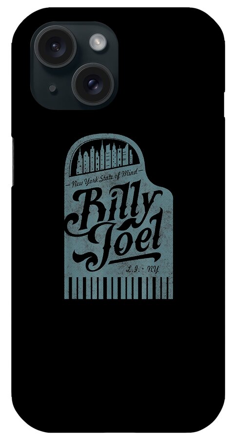 Billy Joel iPhone Case featuring the digital art Billy Joel - New York State of Mind Guitar by Notorious Artist