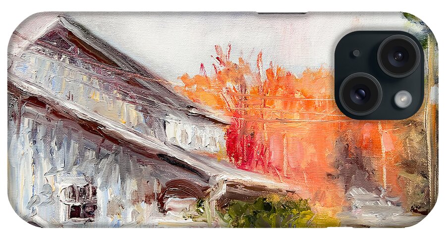 Landscape Landscape Painting Landscape Art Oil Painting Oil Oil On Canvas Colorful Nature Sale Wall Art Decoration Dynamic Texture Water Trees Lake Fine Art Nature Painting iPhone Case featuring the painting Birchwood by Jason Williamson