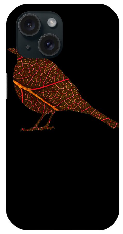 Bird Shirt iPhone Case featuring the digital art Bird 745 by Lin Watchorn