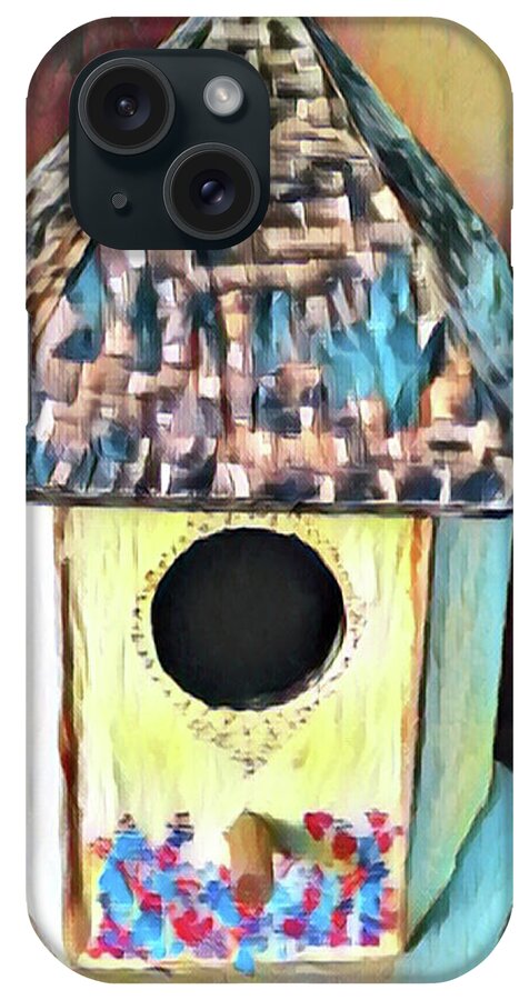  iPhone Case featuring the digital art Bird House by Christina Knight