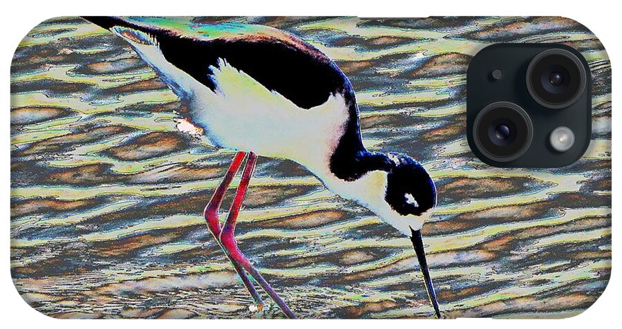 Bird iPhone Case featuring the photograph Bird Stilt Artistic by Andrew Lawrence