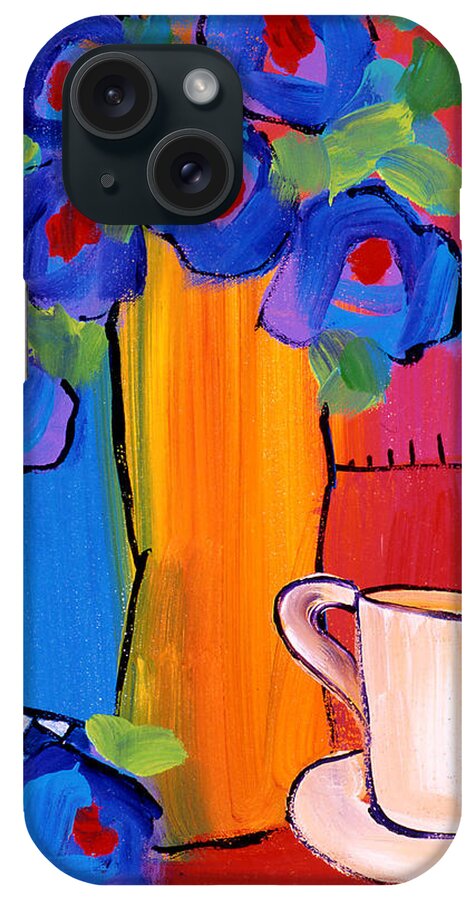 Still Life iPhone Case featuring the painting Bistro Five by Jim Stallings