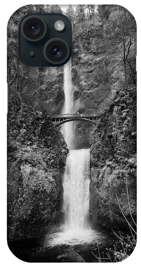 Multnomah iPhone Case featuring the photograph Black and White Multnomah by Bryan Xavier