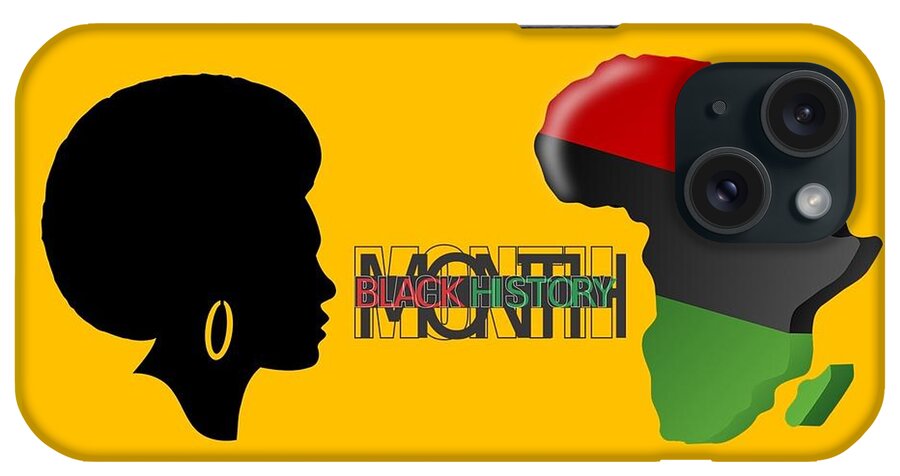 Black History Month iPhone Case featuring the mixed media Black History Month by Nancy Ayanna Wyatt