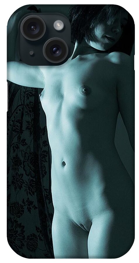 Nude iPhone Case featuring the photograph Black Lace 2 by Joe Kozlowski