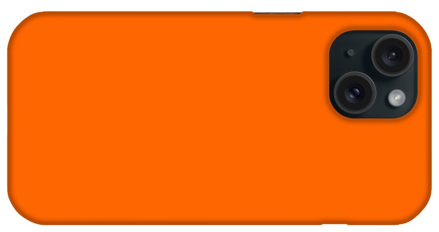 Blaze Orange iPhone Case featuring the digital art Blaze Orange by TintoDesigns