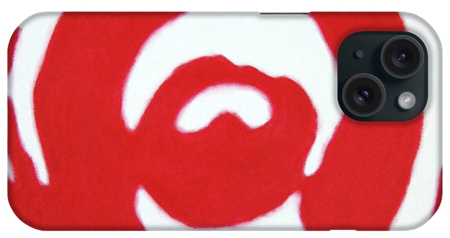 Abstract iPhone Case featuring the painting Blood and Tears by Lynet McDonald