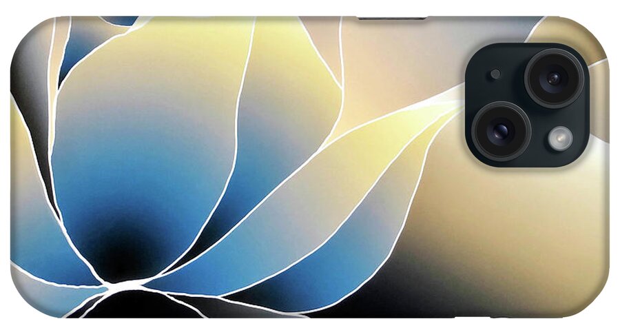 Abstract iPhone Case featuring the digital art Bloom by Jacqueline Shuler