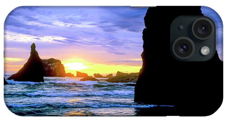 West Coast iPhone Case featuring the photograph Blue and Gold by Randy Bradley
