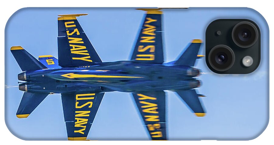 Blue Angels iPhone Case featuring the photograph Blue Angel Bow Tie by Randall Allen