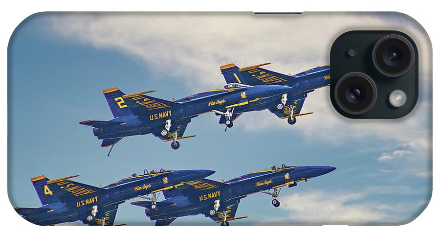Air iPhone Case featuring the photograph Blue Angels Carrier Landing by Nick Zelinsky Jr
