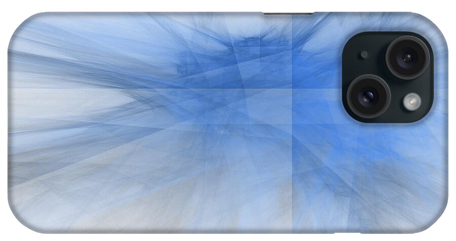 Rick Drent iPhone Case featuring the digital art Blue Chrystalene by Rick Drent