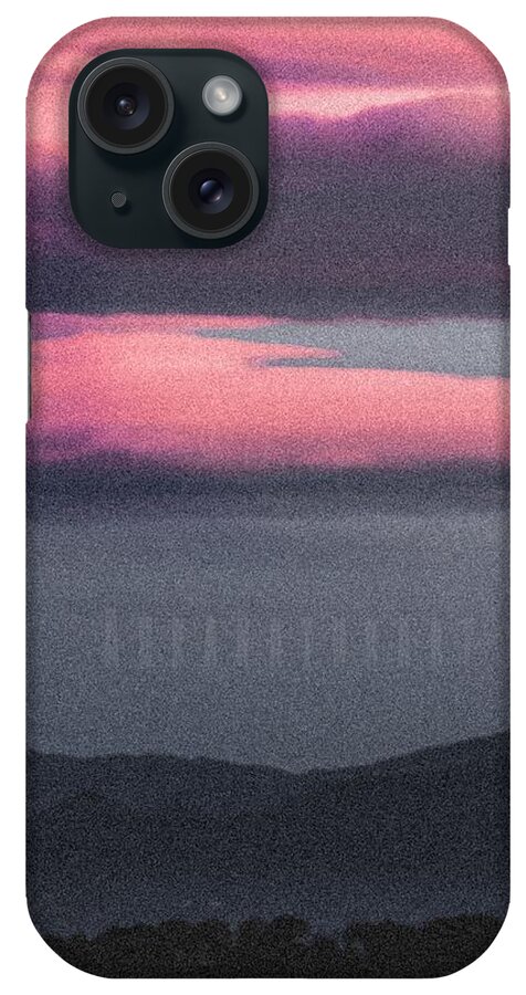 Clouds iPhone Case featuring the photograph Blue Dark and Pink Hour by Auranatura Art