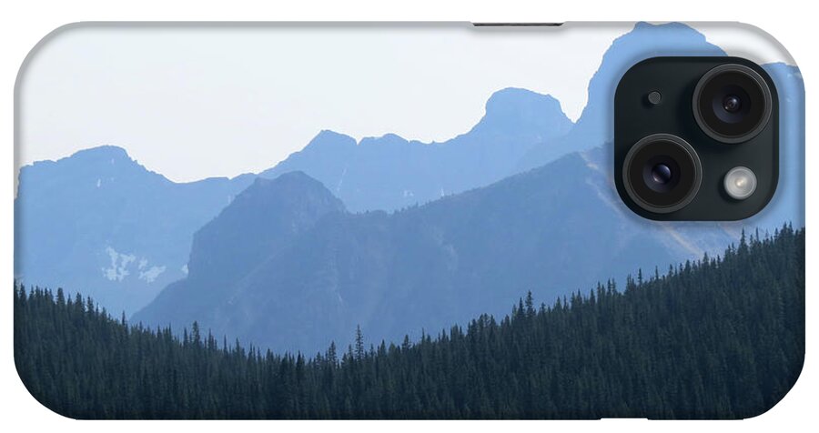 Scenic iPhone Case featuring the photograph Blue Hue Mountains by Mary Mikawoz