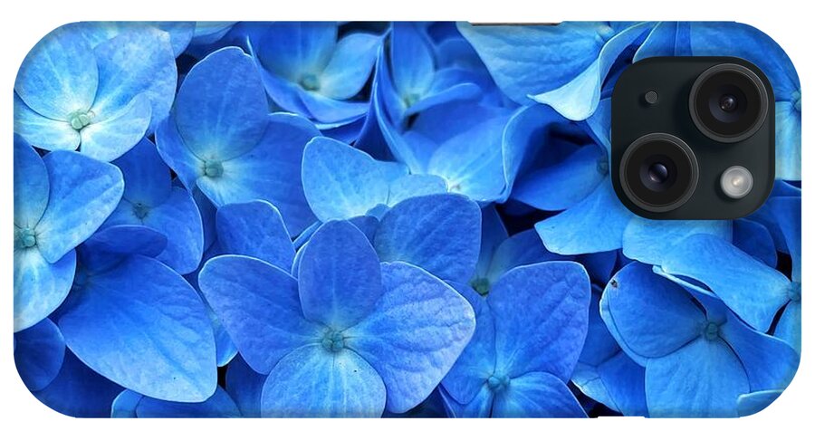Blue iPhone Case featuring the photograph Blue Hydrangea by Jerry Abbott