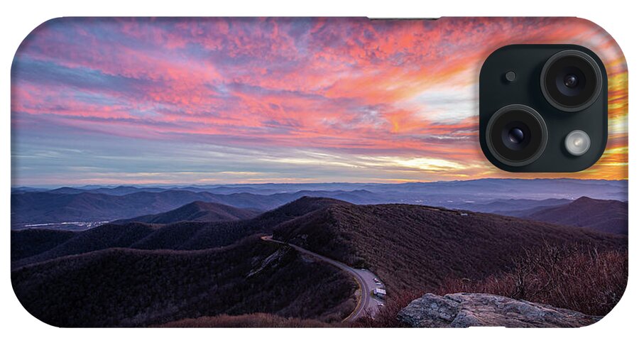 Outdoors iPhone Case featuring the photograph Blue Ridge Parkway NC Craggy Fire by Robert Stephens