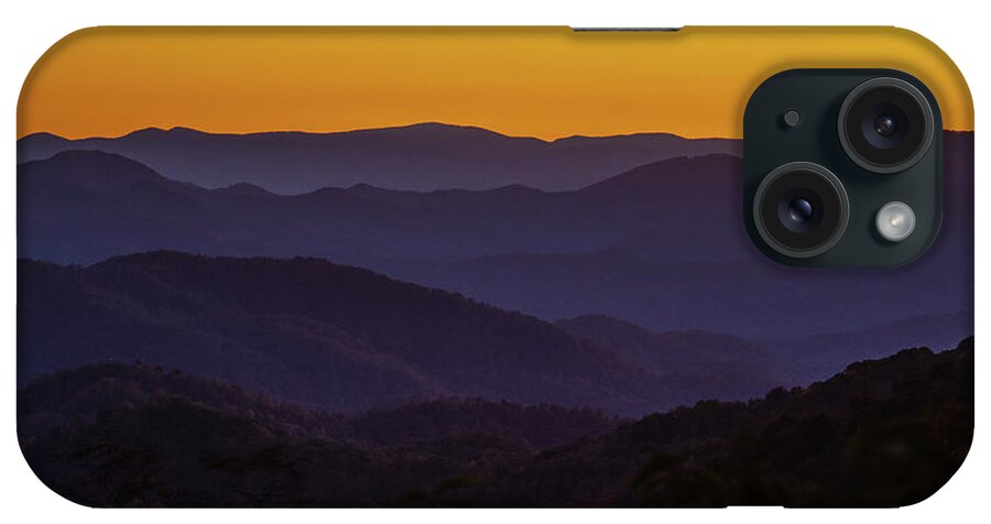 Nc iPhone Case featuring the photograph Blue Ridge Parkway Sunset by Nick Noble