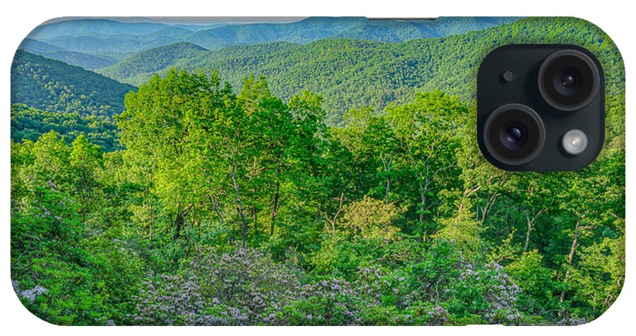 #mountainvistas#blueridgeparkway#pisgahinn#westernnorthcarolina#ashevillenc#usa iPhone Case featuring the photograph Blue Ridge Parkway View by Katherine Y Mangum