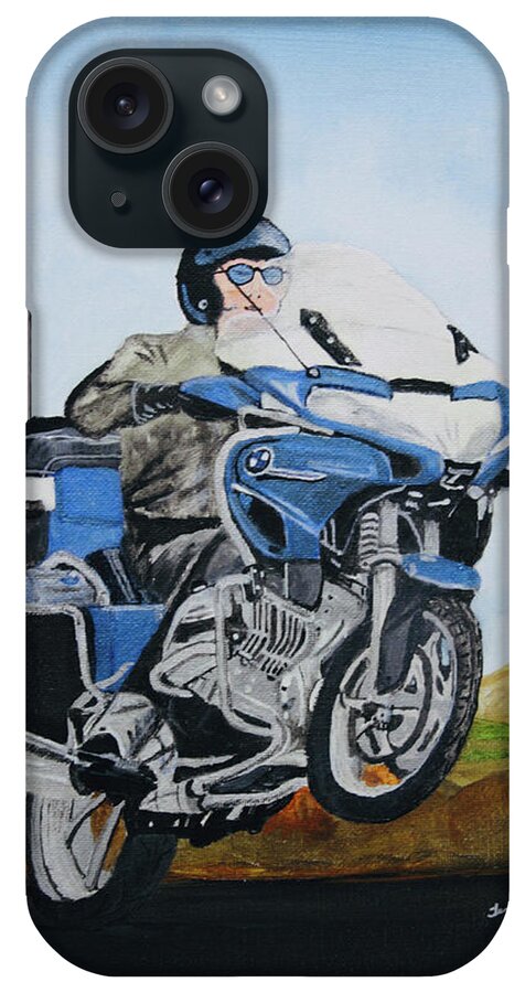 Motorcycle iPhone Case featuring the photograph BMW by Terry Frederick