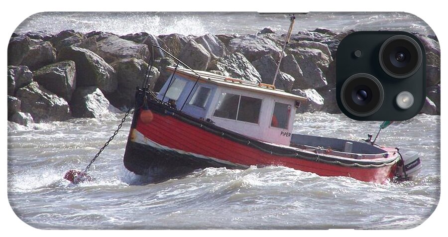 Boats iPhone Case featuring the photograph Bobbing boat by Christopher Rowlands