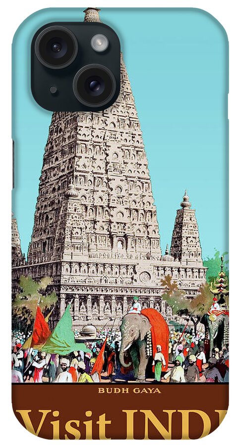 Bodh Gaya iPhone Case featuring the digital art Bodh Gaya by Long Shot