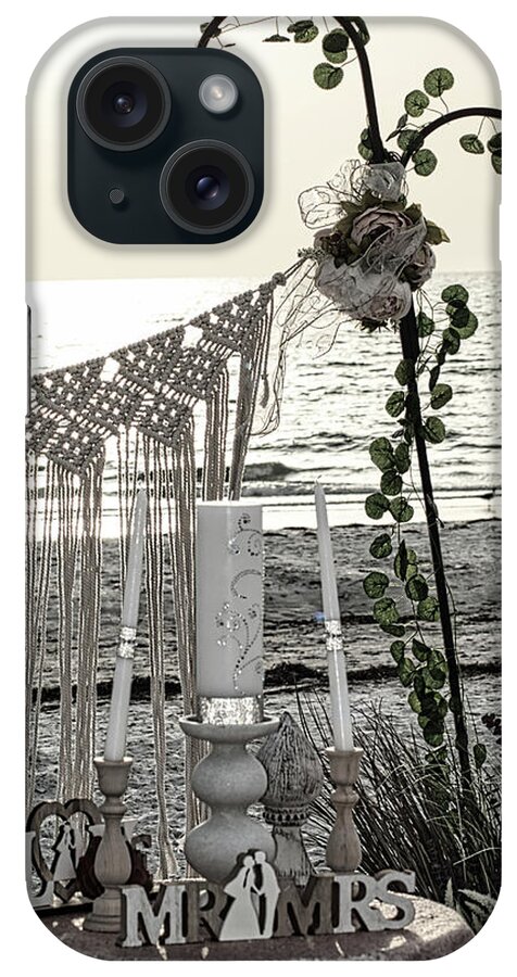 Water iPhone Case featuring the photograph BOHO Beach Wedding by Portia Olaughlin