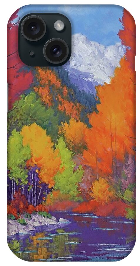 Autumn iPhone Case featuring the painting Bold Autumn by Cody DeLong