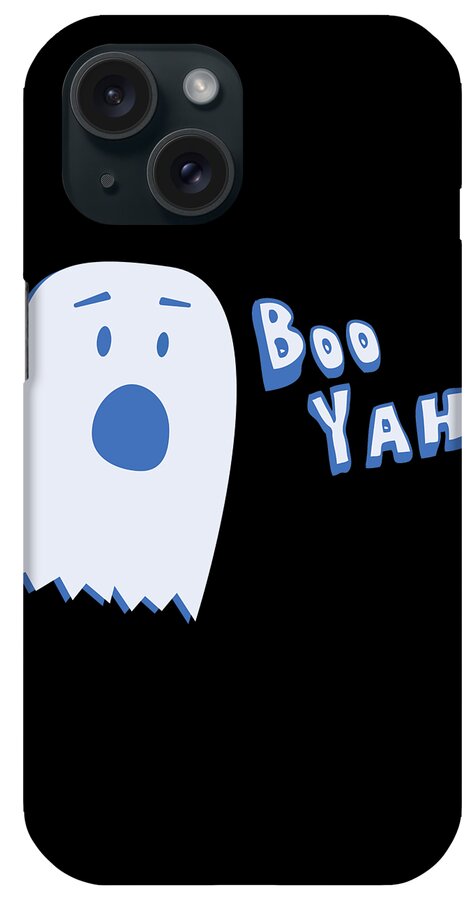 Cool iPhone Case featuring the digital art Booyah Funny Halloween Ghost by Flippin Sweet Gear