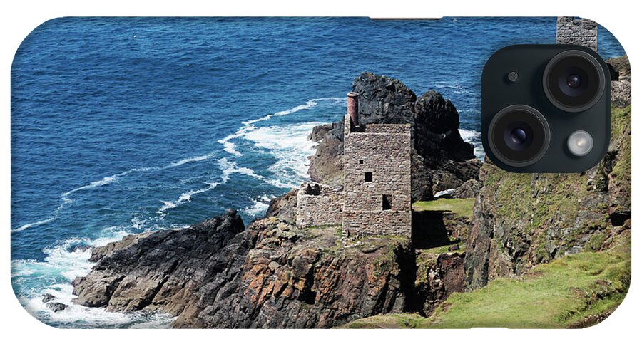 Crown Engine Houses iPhone Case featuring the photograph Botallack Crown Engine Houses Cornwall by Terri Waters