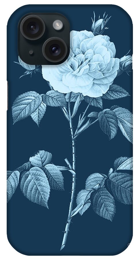 Digital iPhone Case featuring the digital art Botanical Cyanotype Series No. Four by Linda Lee Hall