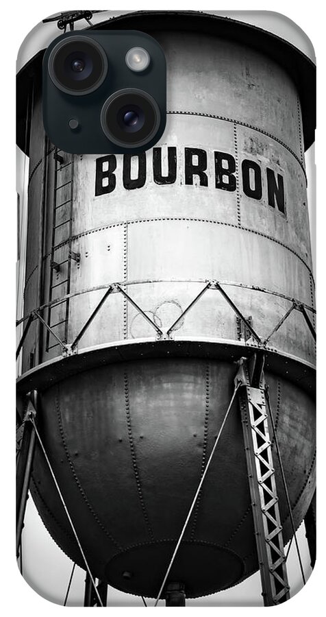 Bourbon Tap iPhone Case featuring the photograph Bourbon on Tap - Black and White by Gregory Ballos