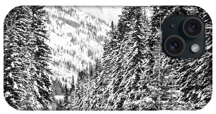 Rocky Mountains iPhone Case featuring the photograph Bow Valley Parkway in Winter by Wilko van de Kamp Fine Photo Art