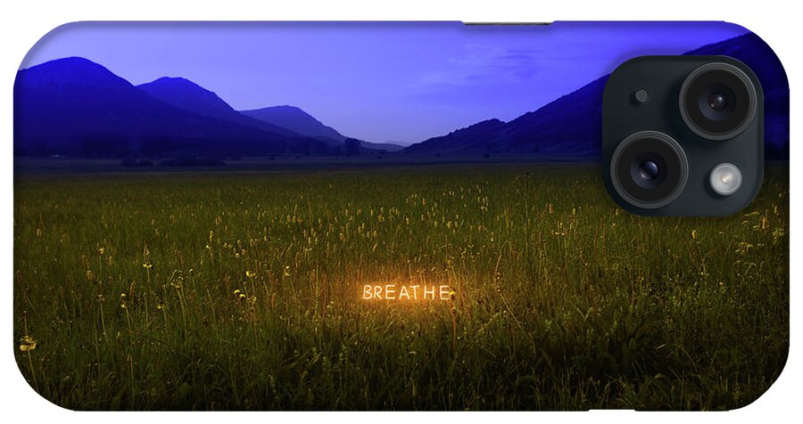 Open Space iPhone Case featuring the photograph Breathe by Marco Crupi