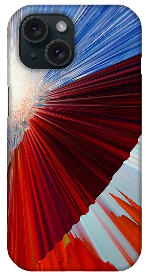 Abstract iPhone Case featuring the digital art Breathing Space by Abstract Art By Erica
