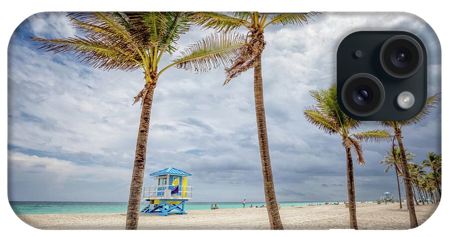 Beach iPhone 15 Case featuring the photograph Breezy Day on Hollywood Beach by Becqi Sherman